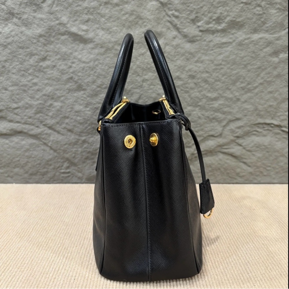 Prada Black Saffiano Leather Satchel - Picture 4 of 9